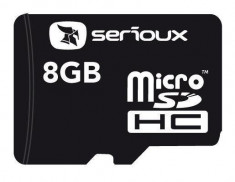 Card memorie Serioux Micro SDHC 8GB, Class 10 + adaptor SDHC foto