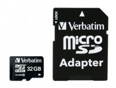 Card memorie Verbatim micro SDHC, 32GB, clasa 10 foto