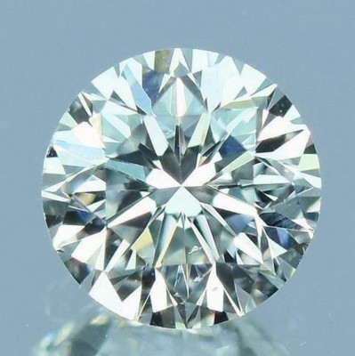 DIAMANT NATURAL ALB-certificat autenticitate-0,18ct.-3,72mm diametru - G - VS2 foto