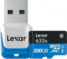 Card memorie Lexar LSDMI200BBEU633R, Micro-SD,200GB, Lexar 633x foto