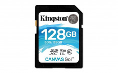 Card memorie Kingston Canvas Go SDXC 128GB Clasa 10 UHS-I U3 foto