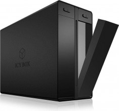 HDD Rack RaidSonic IcyBox External RAID 2x3,5&amp;#039;&amp;#039; HDD case USB 3.1 Type-C, black foto