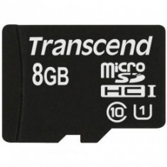 Card memorie Transcend micro SDHC 300x, 8 GB, clasa 10, UHS-1 foto