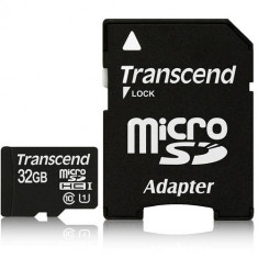 Card memorie Transcend Micro SDHC 32 GB, clasa 10, UHS1, cu adaptor foto