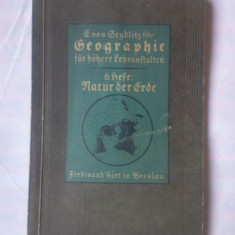 (C383) E. VONSENDLIG - GEOGRAPHIE (LB. GERMANA) - CARTE VECHE DIN 1927