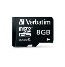 Card memorie Verbatim micro SDHC, 8GB, clasa 10 foto