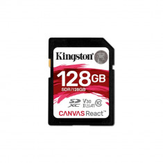 Card memorie Kingston Canvas React SDXC 128GB Clasa 10 UHS-I V30 foto