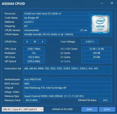 Procesor Intel Xeon E5 2628L V2 20MB 8core 16 threads socket 2011 22nm 70w foto