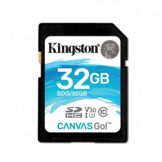 Card memorie Kingston Canvas Go SDHC 32GB Clasa 10 UHS-I U3 foto