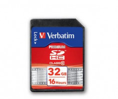 Card memorie Verbatim SDHC, 32GB, clasa 10 foto