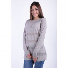 Bluza Lunga Bumbac Vero Moda Nynne Needle Oversize Gri foto