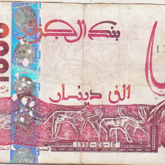 bnk bn Algeria 1000 dinari 1998 , uzata