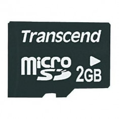 Card memorie Transcend Micro SD, 2 GB foto