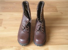 M3 CC2 - Ghete militare - piele - culoare maro - piesa de colectie