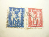 Serie Conferinta Internationala Postala 1949 DDR , 2 val. stampilate, Stampilat