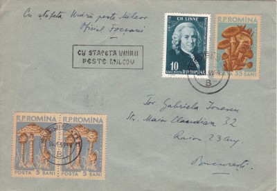 INTREG POSTAL 1955/58 CIRCULAT POSTALIONUL CU STAFETA UNIRII PESTE MILCOV foto