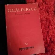 George Calinescu - Enigma Otiliei vol 1 Ri