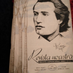 Revista noastra - Publicatie a elevilor liceului Unirea nr 146-148 an 1989 Ri