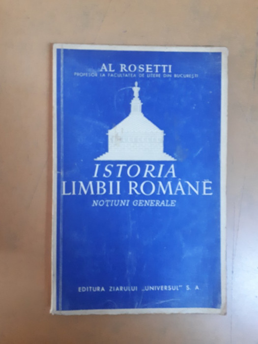 Al. Rosetti, Istoria limbii rom&acirc;ne. Noțiuni generale București 1942 038