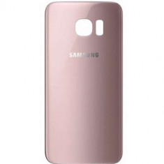 Capac Baterie Spate Samsung Galaxy S7 edge G935 Cu Adeziv Sticker Rose Auriu foto