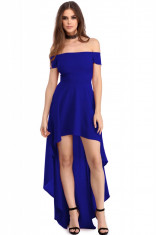 D544-44 Rochie cu umerii goi, de party, model mai lung la spate foto