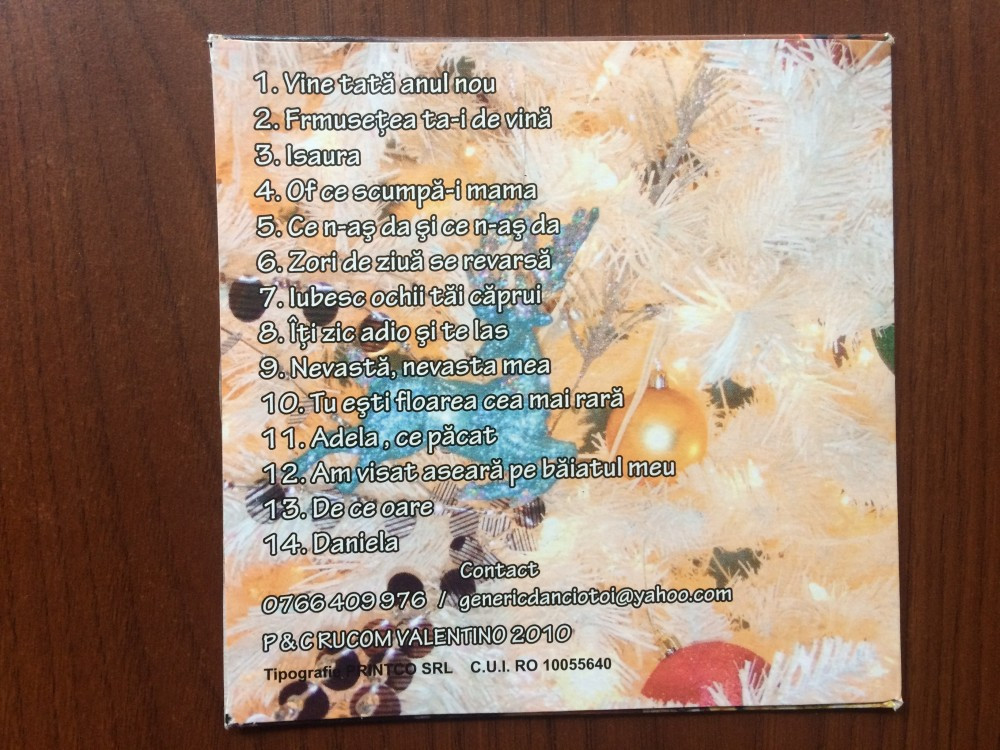 Dan ciotoi generic vine tata anul nou vol. 2 album cd disc muzica  lautareasca | Okazii.ro