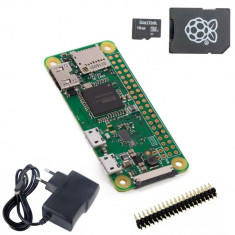 Pachet Raspberry Pi Zero W + Alimentator + Card Micro SD cu NOOBS de 16 GB foto