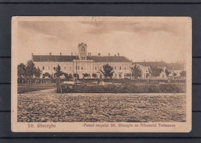 SFANTU GHEORGHE PARCUL ORASULUI CU TRIBUNALUL TREISCAUNE CIRCULATA 1935 foto