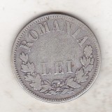 Bnk mnd Romania 2 lei 1875 , argint