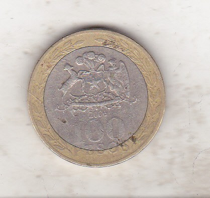 bnk mnd Chile 100 pesos 2006 So bimetal