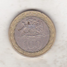 bnk mnd Chile 100 pesos 2008 bimetal