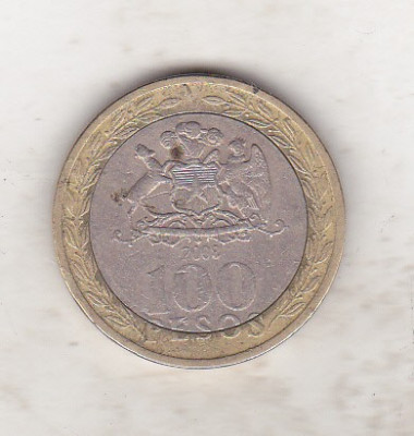 bnk mnd Chile 100 pesos 2008 bimetal foto