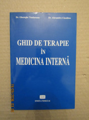 GHID DE TERAPIE IN MEDICINA INTERNA-dr. Gheorghe Teodorescu foto