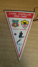 MCFA - FANION - STEAUA BUCURESTI - AS ROMA - CC 1984/1985 - 3 OCTOMBRIE 1984 foto