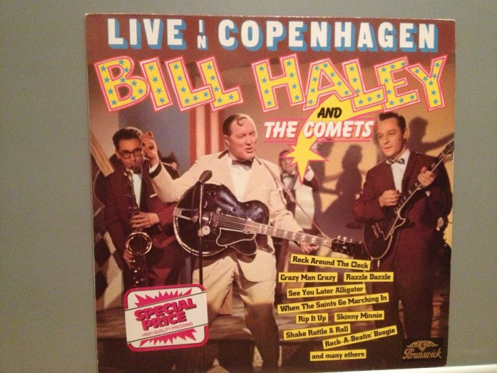 BILL HALEY &amp; The Comets &ndash; LIVE IN COPENHAGEN (1970/POLYDOR/RFG) - Vinil/NM+