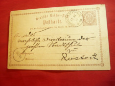 Carte Postala Germania 1/2gr.marca fixa circulat 1874 foto