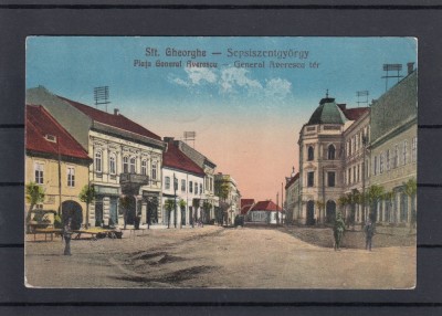 SFANTU GHEORGHE PIATA GENERAL AVERESCU CIRCULATA 1929 foto
