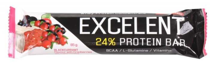 Excelent baton proteic black currant-cranberry 85 g Excelent baton proteic black currant-cranberry 85 g