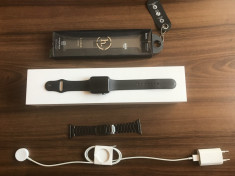 Apple Watch Series 2 42mm Space Gray+Curea metalica Hoco foto