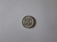 Rara! Mini moneda argint 1/4 Real 1889 Guatemala foto