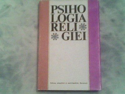 PSIHOLOGIA RELIGIEI 1976 foto