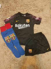 Echipament Barcelona+jambiere,copii 4-16 ani,model NOU 2018-2019 ,1 TER STEGEN foto