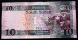 Bancnota Sudan de Sud 10 Pounds 2016 UNC, Africa, Necirculata