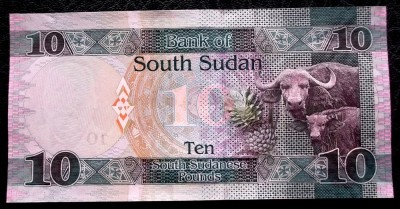South Sudan de Sud 10 Pounds 2016 UNC necirculata ** foto