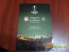 program Olympiacos Atena - Anderlecht foto