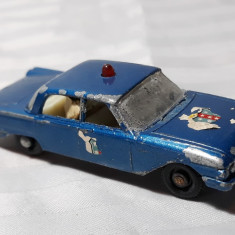 MATCHBOX NR 55 - LESNEY - ANGLIA - FORD FAIRLANE POLICE CAR - METAL - ANUL 1963