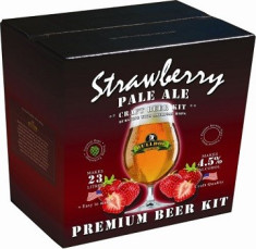 Bulldog Strawberry Pale Ale - kit pentru bere de casa premium 23 de litri foto