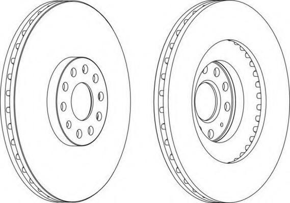Disc frana VW GOLF VI 2.0 R 4motion - FERODO DDF1504 Disc frana VW GOLF VI 2.0 R 4motion - FERODO DDF1504