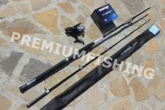 Lanseta Cormoran Seacor Blue Power Pilk 2.1 A : 100-250 + Mulineta Okuma Longbow foto