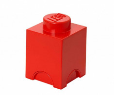 Cutie cu capac Lego Square Red foto
